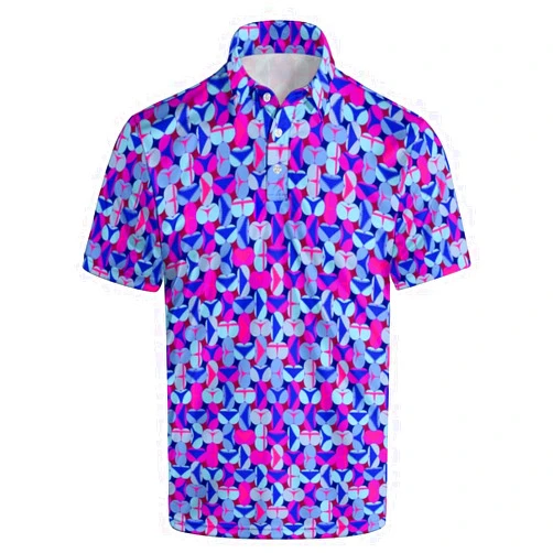 MSCPZH Mens Golf Shirts Funny American Flag Golf Polo Shirts for Men Short Sleeve Polo Shirts Golf Mens Polo