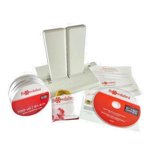 Bowdabra Bow Maker Kit, Large Bundle with 100yd Silver Bow Wire for Creating Ribbon Gift Bows, Swags, Decorations, Hair Bows, Party Favors, Corsages, Wreath Bows, Christmas Decor