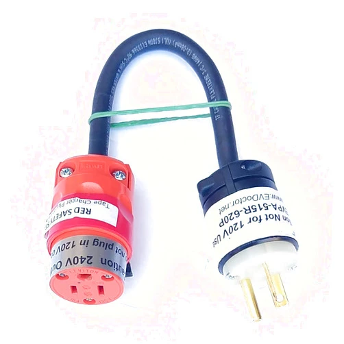 EVDoctor Fits Fiat. The Amazing EVDOUBLER is a Low Cost Upgrade Adapter Just Plug it in Charges Fast Like a Level 2 Electric Vehicle Car EVSE Charger Needs a NEMA 6-20R Outlet