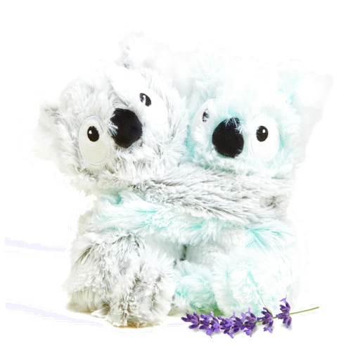 warmies Hugs Duo, Microwavable & Weighted Stuffed Animals, Koala - Heated Stuffed Animal Plushie for Warmth & Comfort - Cute Soft Plush Toys for Adults & Children (Boys, Girls, Babies & Toddlers)