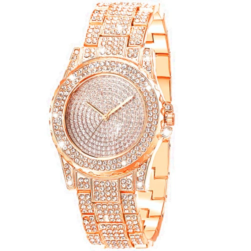 ManChDa Diamond Watch for Women Iced Out Watch Bling Rhinestone Watches