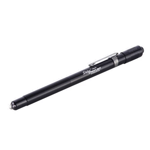 Streamlight 65020 Stylus 7-Lumen Green LED Pen Light with 3 AAAA Alkaline Batteries, Black