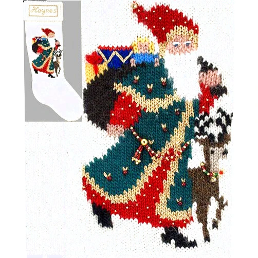 Elegant Heirlooms Christmas Stockings Kits for Knitting Tudor Santa