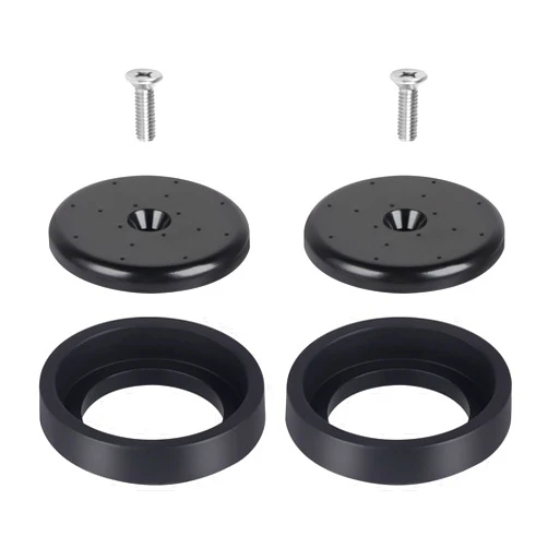 ABBORAUNT 2 Pack Pre-rinse Spray Valve Repair Kit 1.42 GPM Spray Face Bumper for All Commercial Sink Pre Rinse Faucet Dish Sprayer, Bumper and Screw Replacement Part, Black