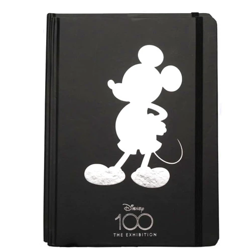 Innovative Designs Disney 100 Mickey Mouse Hardcover Daily Journal for Kids, Lined Pages, 6 x 8 – Black