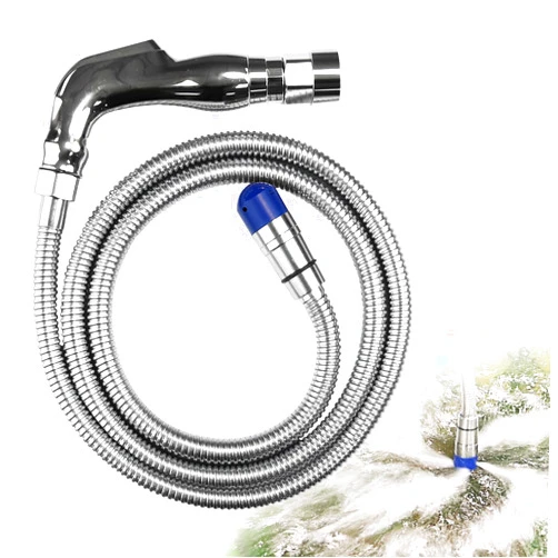COOSPIDER 57 Inch Camper/RV Tank flexible Swivel Stick Rinser, RV Toilet Treatment, Black Sewer Holding Tank Water Flush Cleaner, Long and Powerful Black Tank Rotary Cleaning Action