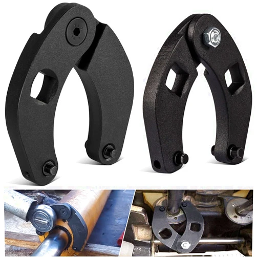 Bonbo 1266 &7463 Adjustable Gland Nut Wrench Small and Large Universal Adjustable Gland Nut Wrench for Hydraulic Cylinder (Set of 2)