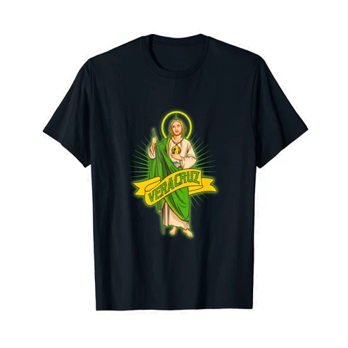 México Estados and Saint Jude Thaddeus San Judas Tadeo with Veracruz Mexico T-Shirt
