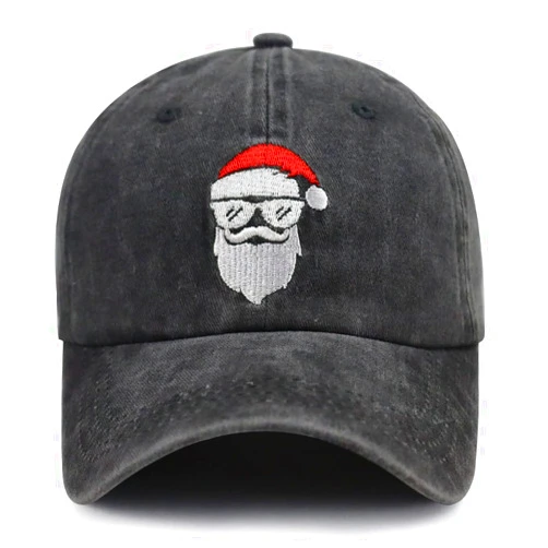Xpayzere Merry Christmas Hats for Men Women, Funny Believe Santa Claus Hat, Adjustable Embroidery Xmas Holiday Baseball Cap