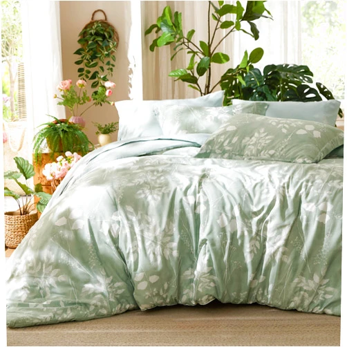 Bedsure King Size Comforter Set - 7 Pieces Floral Sage Green GentleSoft™ Bedding Sets, King Bed in a Bag with Botanical Flowers Winter Comforter, Sheets, Pillowcases & Shams