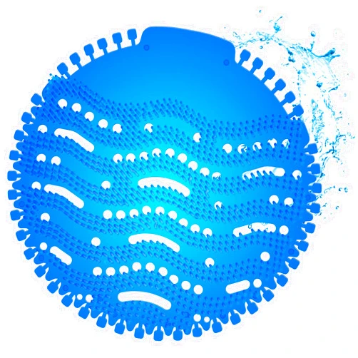 B2Jiu 10 PCS Urinal Screen Deodorizer, 3D Wave Anti-Splash Urinal Cakes Guards Odor Protection Mats, 30 Day Long-Lasting Ocean Scented Fresh Pads for Men's Toilets in Bathroom Office Schools Hotels