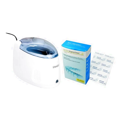 iSonic F3900 Ultrasonic Denture/Aligner/Retainer Cleaner for All Dental appliances with 1 Box of AlignerClean CTAR01 Ultrasonic Cleaning Tablet