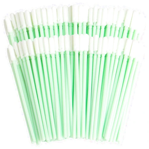 proturbo 300 Pieces Foam Swab Cleaning Swab Lintless Swabs Foam Tips Cleaning Foam Tips Foam Swabs on Stick for Inkjet Printer,Printhead,Camera,Cleanroom,Optical Lens,Optical Equipment (Green,2.76in)