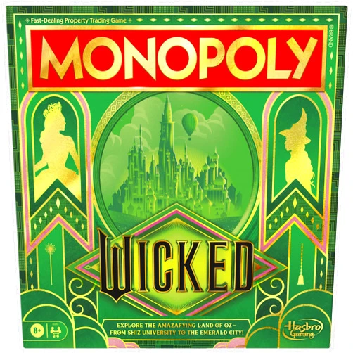 Monopoly Wicked Edition Board Game | Inspired by The Motion Picture | Ages 8+ | 2 to 6 Players | 30 Mins. | Family Games for Kids, Teens, and Adults