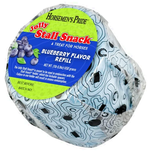 Horsemen's Pride Stall Snack Treat Refill for Horses; Blueberry Flavor