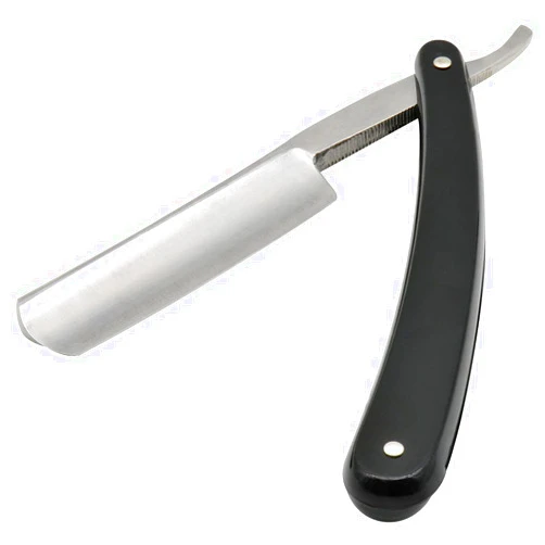 Union Razors SR3 Straight Edge Razor with Smooth Black Handle