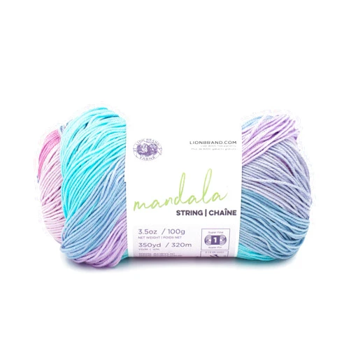Lion Brand Yarn Mandala String Yarn, 1 Pack, Harmony