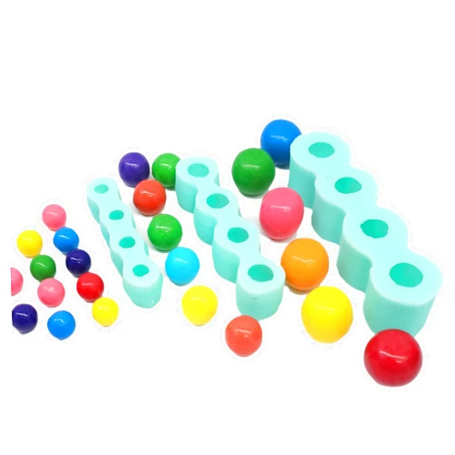 Natucraft Gum ball Candy silicone mold, Set of 3 gum ball mold candy mold, realistic bubble gum mold