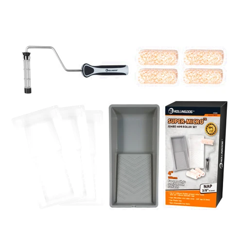 ROLLINGDOG 4 Inch Paint Roller - Mini Rollers Painting Include 4