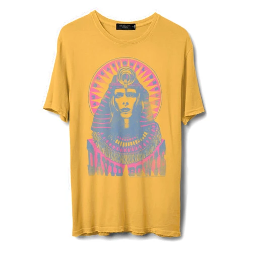 JUNK FOOD CLOSET David Bowie an Occasional Dream Vintage Tee Yolk Yellow