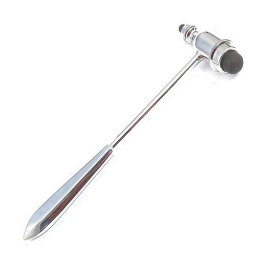 LAJA IMPORTS Reflex Tromner Percussion Neurological Stainless Steel Pure Hammer With Pointed Tip Handle
