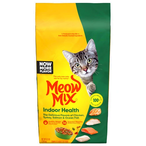 Meow Mix Indoor Health Dry Cat Food, 6.3 Pound Bag