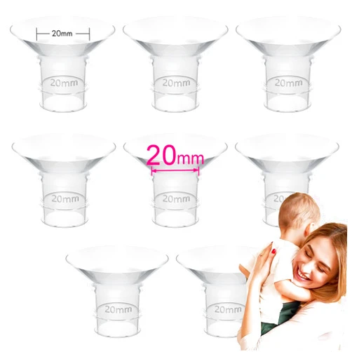 LOZAEVE 20mm Flange Insert Compatible with 24mm Flange/Shield of Breast Pumps, for Momcozy S9 Pro S10 S12 Pro Medela Spectra Elvie Stride TSRETE S18 S21 S23 Bellababy kmaier NCVI MomMed BIOBOO