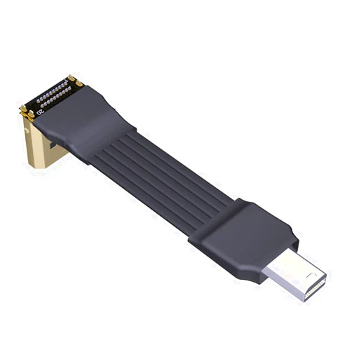 JMT Mini DP1.4 Extension Cable Male to Male Compatible with Displayport for Graphics Card DP1.4 HDR/DSC Signal Transmission (25cm,M5A-P6B)