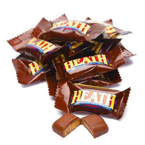 MASHBOX Heath Milk Chocolate English Toffee Bars Miniatures MINI (1 Pound)