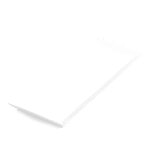 Kanwone White Serving Platters, Porcelain Serving Trays for Parties, Large Rectangular Plates - 14.5 Inch