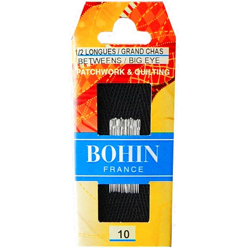 Bohin Big Eye Hand Quilting Needles-Size 10 20/Pkg