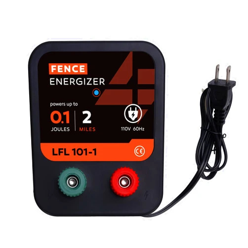 L-FENCE LYDITE FENCE Electric Fence Charger, 2 Mile 8 Acres Electric Fence Energizer, 0.1 Joule Ac Powered Output Voltage 5100v, for Preventing Wild Animals Intruding Great for Poultry, Pets and Gardens