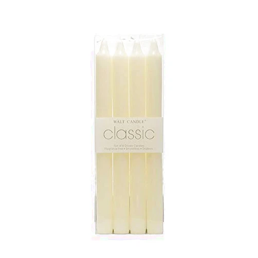 Wqingng Decorative Candle,4 Pcs/Set Taper-Spiral Twisted Smokeless Dinner Table Long Candles Wax