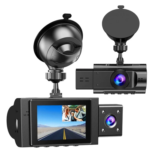 Yansoo Dual Dash Cam Front and Inside FHD 1080P Dashcams for Cars with Infrared Night Vision Car Camera Driving Recorder 24H Park Monitor Motion Detection G-Sensor for Taxi Uber