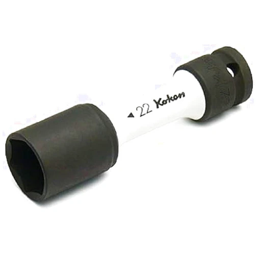 Ko-ken Yamashita Industrial Research Laboratory Koken 1/2 (12.7 mm) SQ. Socket for Impact Wheel Nuts (Thin) Total Length: 4.3 inches (110 mm) 0.9 inches (22 mm) 14145PM.110-22