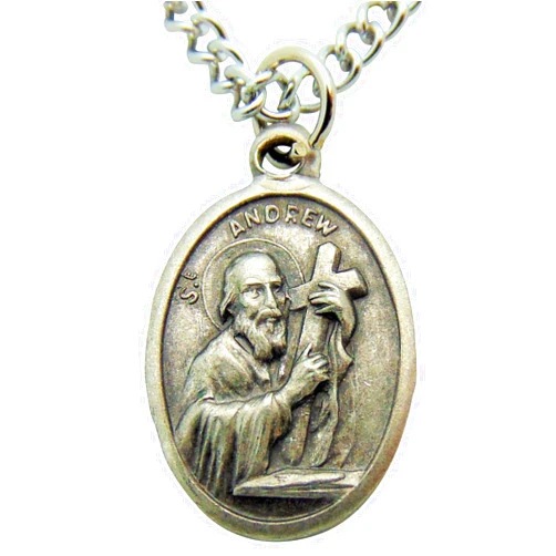 Westin Westman Works Men's Patron Saint Medal 3/4 Inch Long with Stainless Steel Chain