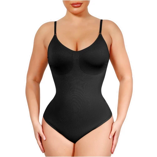 Soo slick Seamless Bodysuit for Women Tummy Control Shapewear | Sculpting Body Shaper Thong Dupes Shaping Tops