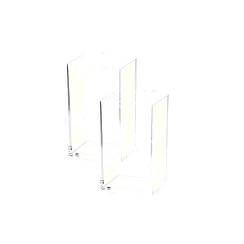 HSYMQ 2 Pack Clear Acrylic Pencil Pen Holder Cup, Makeup Brush Holder Acrylic Desk Accessories