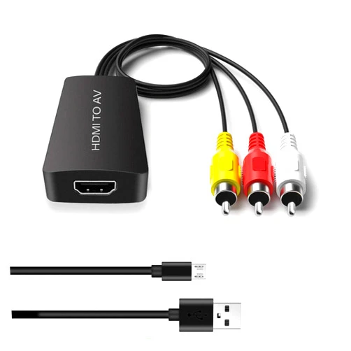 Dingsun HDMI to RCA Converter Adapter HDMI to Older TV Adapter for Apple TV,Roku, Fire Stick, DVD, Blu-ray Player ect.