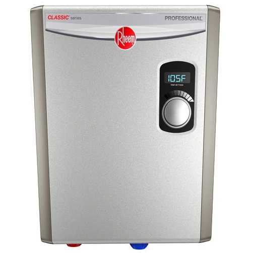 Rheem 18kW 240V Tankless Electric Water Heater, Gray