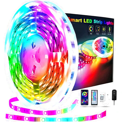 REEMEER 65.6ft Led Strip Lights, Led Light Strips Music Sync Color Changing Led Lights with App Control and Remote, Led Lights for Bedroom, Party, Home Decoration