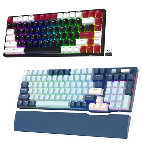 RK ROYAL KLUDGE RK96 LMT Forest Blue & RK84 LMT Americano Black Bundle