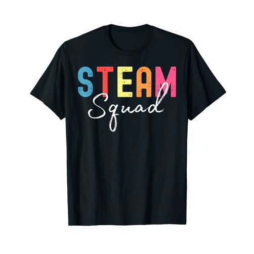 Back To School First Day Of School Teacher Student STEAM Squad Back To School First Day STEAM Teacher Student T-Shirt