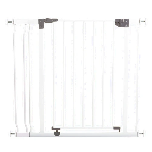 Dreambaby Liberty Walk Thru Baby Safety Gate Set - with 3.5inch Extension Panel - Fits 29.5-36.5inch Openings - Pressure Mounted Security Gates - White