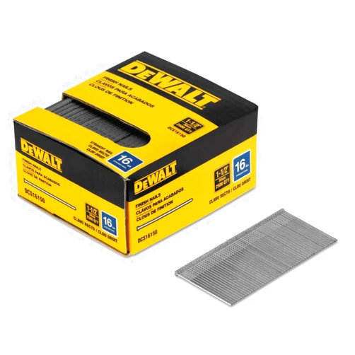 BLACK+DECKER DEWALT Finish Nails, 1-1/2-Inch, 16GA, 2000-Pack (DCS16150), Glossy Exclusive Paper