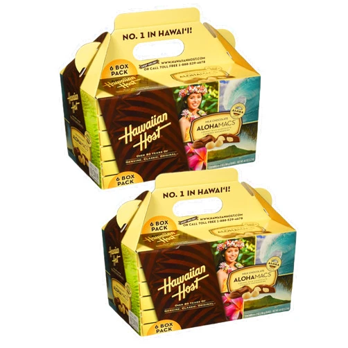 Hawaiian Host Alohamacs Milk Chocolate The Original Chocolate Covered Macadamia Nut, 42 Ounce - SET OF 2