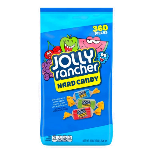 Jolly Rancher Hard Candy, Assorted, 5 Pound Bulk Candy, 2 Pack (360 Pieces)