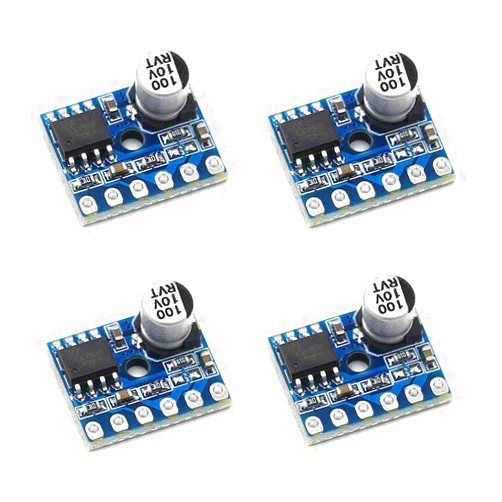 Rakstore 4pcs 5128 Amplifier Board 5W Class D Digital Amplifier Board Mono Audio Module Low Distortion