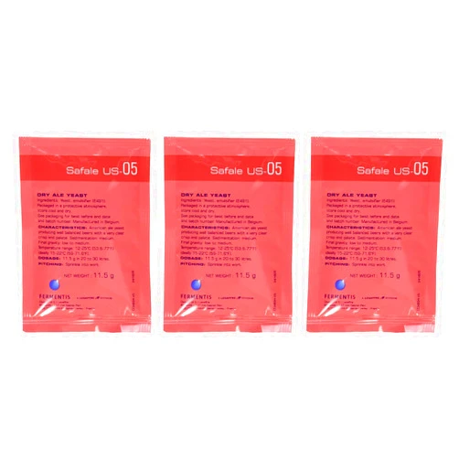 Fermentis SocalHomeBrew 32-3DYU-D4E8 Safale US-05 (pack of 3, 11.5g)