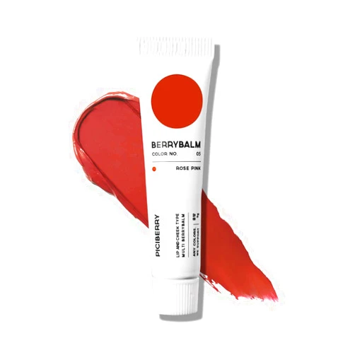 Piciberry Berrybalm(Rose Pink), lip & cheek balm, multi blush, moisturizing and matte, highly pigmented, long lasting formula